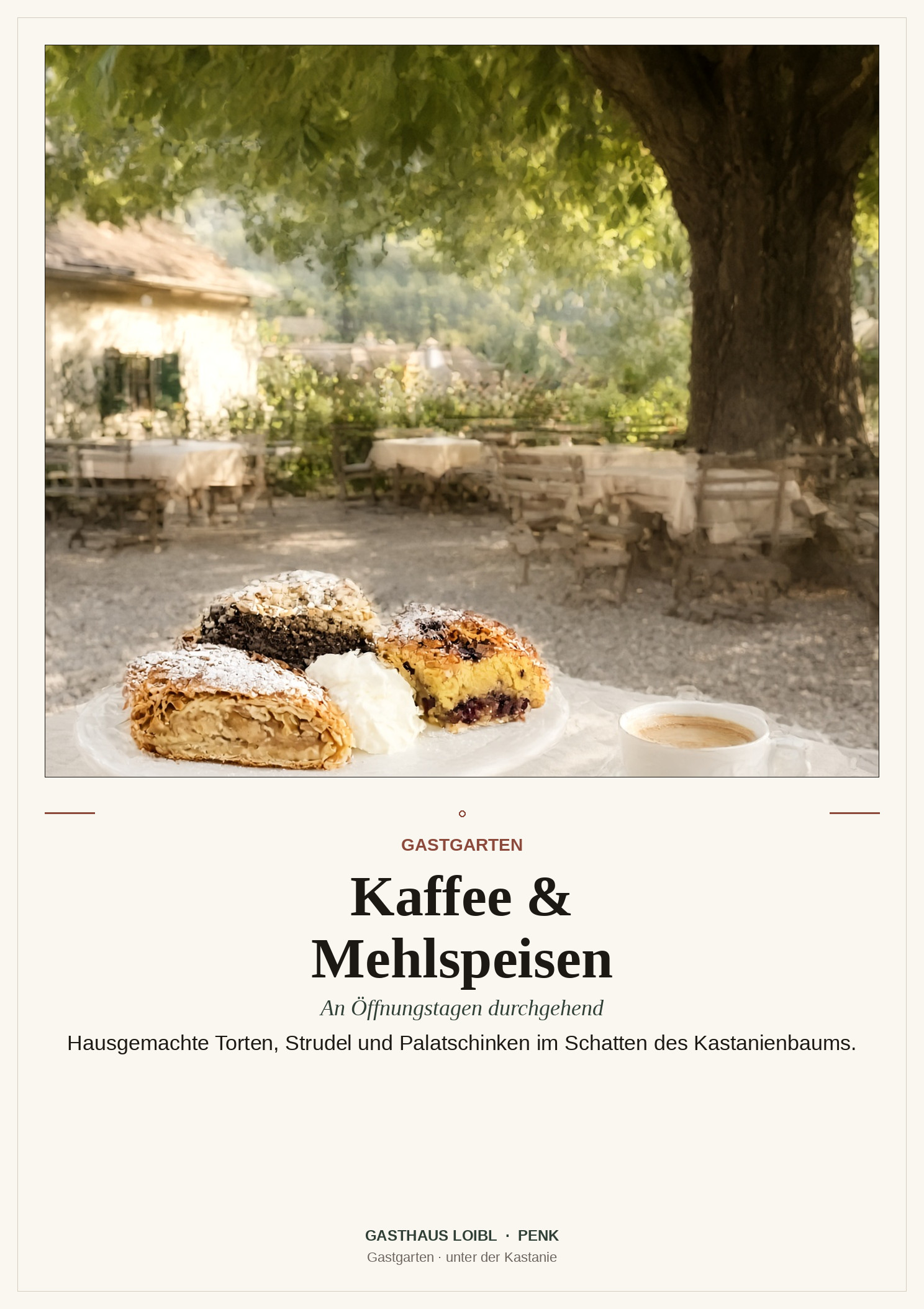 Kaffee & Mehlspeisen