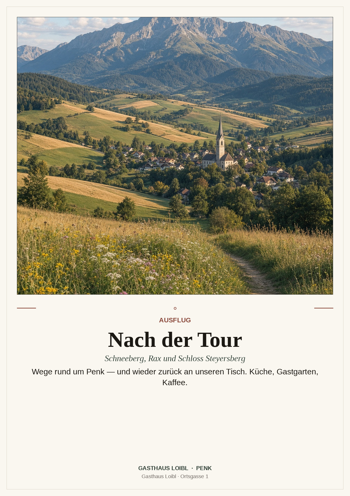 Nach der Tour